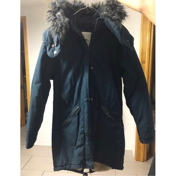 Urban Outfitters Navy Parka XS - Picture 6 of 6